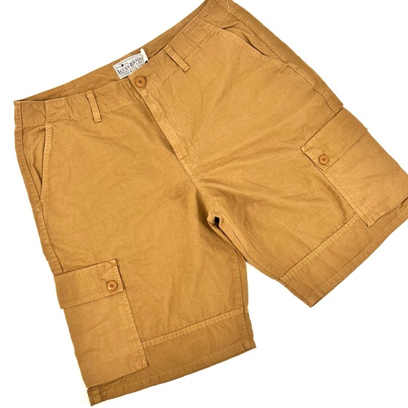 Lucky Brand Men’s Flat Front Ripstop Cargo Shorts SZ 36 NWT British Khaki